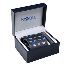 Tossido Men Grey & Blue Accessory Gift Set-image-46
