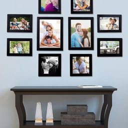 Art Street Black Set Of 10 Wall Photo Frames-28