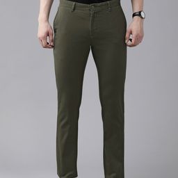 Blackberrys Men Solid Slim Fit Trousers-picture-23