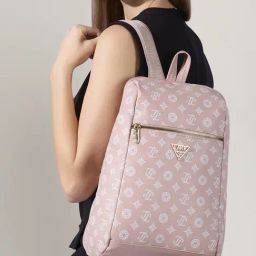 Lavie Pink Printed Backpack-image-54