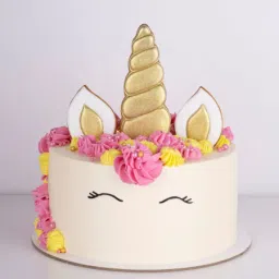 Pink & Yellow Blossoms Unicorn Cake (1 Kg)-image-83
