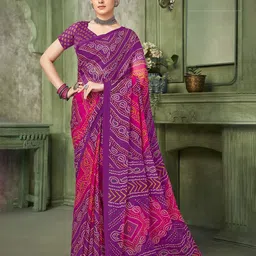 THE FASHION ATTIRE Printed Bandhani Saree-picture-6