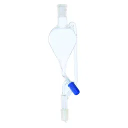 Biohall 500 ml Pear Shape Pressure Equalising Funnel with PTFE Stopcock, BLS.1503.66P-14