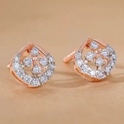 GIVA Lab Grown Diamond 14k (585) Gold Earrings for Women-image-82