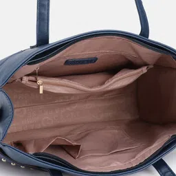 Caprese Solid Regular Structured Shoulder Bag With Studded Detail image 3
