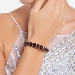 Zaveri Pearls Black Dazzling Artificial Stones Contemporary Kada-ZPFK16714-image-58