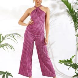 KASSUALLY Pink Printed Jumpsuit-picture-24