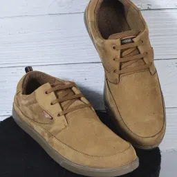Woodland Men's Camel Derby Shoes-image-52