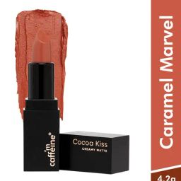 mCaffeine Cocoa Kiss Creamy Matte Lipstick Caramel Marvel - 4.2 gm-image-8