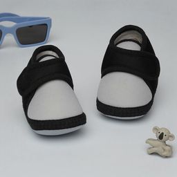 NESKA MODA Kids-Unisex Grey Cotton Booties-picture-38