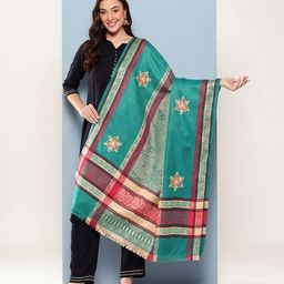 Aarika Women Floral Woven Design Shawl-picture-13