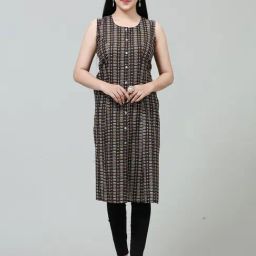 Cotton Culture Brown Printed Kurta-image-62