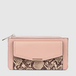 Accessorize Pink Printed Front Pocket Zip Purse-picture-33