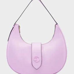 Caprese Mauve Celia Faux Leather Hobo Bag-image-3