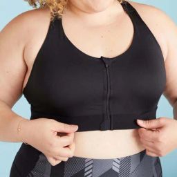 DOMYOS By Decathlon Black Plain Sports Bra-image-81