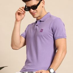 Mast & Harbour Men Polo Collar T-shirt With Embroidered Detail-image-69