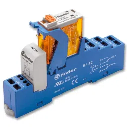 FINDER RELAY, DPDT, 250VAC, 15A, 4C.52.9.024.0050SPA-18