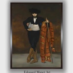 The Art House Black & Brown Costume of a Majo Wooden Framed Canvas Painting Wall Art-picture-14