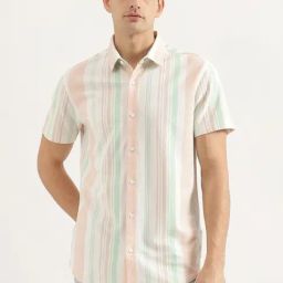 United Colors Of Benetton Multicolored Pure Cotton Regular Fit Striped Shirt-image-40