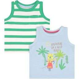 Mothercare Kids Multicolor Cotton Printed T-Shirt (Pack of 2)-image-33