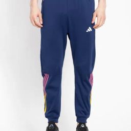 Adidas Mid Blue Regular Fit Striped Sports Joggers-image-42