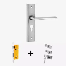 Dorset Ceto ML CO 254 mm(10 Inch) PT Finish Combo Lock Sets with Coin and Knob Cylinder (70 mm)-1