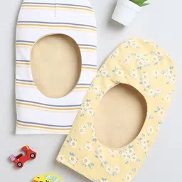 BUMZEE Infants Girls Pack Of 2 Printed Reversible Balaclava Caps-18