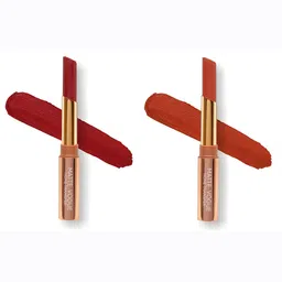 ME-ON Set of 2 Matte Vogue None-Transfer Lipsticks - Shade 14 & 15-48