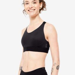 DOMYOS By Decathlon Black Plain Sports Bra-image-40
