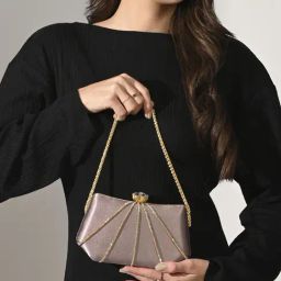 Lavie Rose Gold Clutch-26