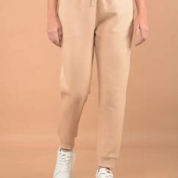 Crimsoune Club Beige Regular Fit Mid Rise Joggers-image-38