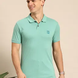 Mast & Harbour Men Polo Collar T-shirt With Embroidered Detail-picture-32