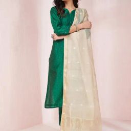 Fabindia Beige Woven Pattern Dupatta-image-25