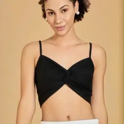 Urban Sundari Black Cotton Casual Fit Crop Top-picture-14