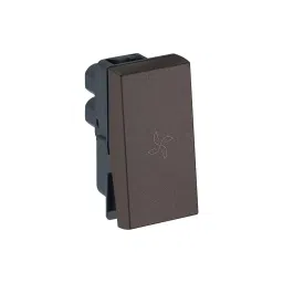 Legrand Switch with Fan Marking Myrius Charcoal Grey 6 Amp 1 Module 1 Way, 6794 04 image 3