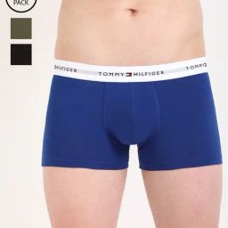 Tommy Hilfiger Multicolor Cotton Slim Fit Trunks - Pack Of 3-image-9