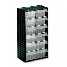 Treston 12 Drawer Storage Unit PP 550 x310 x180 mm Grey, 557-3-image-3