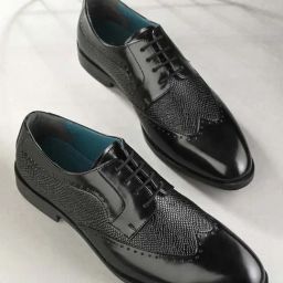 San Frissco Men's Black Derby Shoes-picture-17