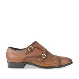 Imperio by Regal Men's Tan Monk Shoes-image-60