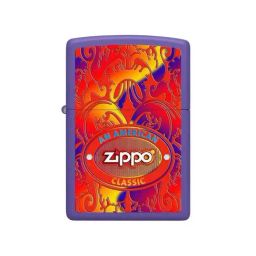 Zippo Purple Brass American Classic Windproof Pocket Lighter-21