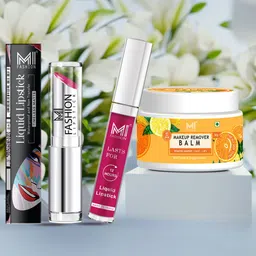 MI FASHION Set of 2 Lipsticks with Makeup Remover Balm-5