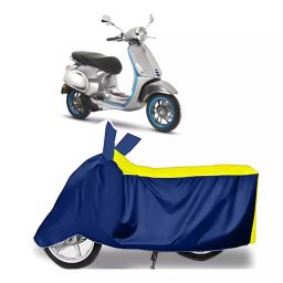 Auto Pearl Two Wheeler Cover for Vespa Elettrica - Yellow, Blue-picture-19