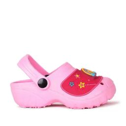 Bubblegummers by Bata Kids Pink & Red Back Strap Clogs-image-40