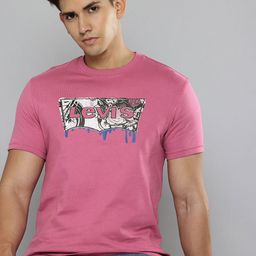 Levis Men Brand Logo Printed Slim Fit T-shirt-image-31