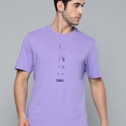 Reebok Men Lavender Speedwick Graphic T Q1 Solid Training T-Shirt-image-64