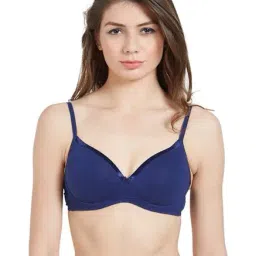 Soie Navy Non Wired Padded Bra-picture-33