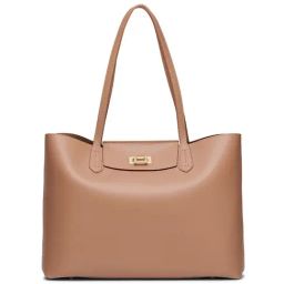 Miraggio Sophie Beige Solid Large Tote Handbag-picture-43