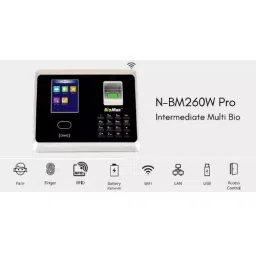 Biomax N-BM260W PRO Multi-Bio Time Attendance and Access Control System Biometric Machine image 4