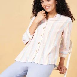 Honey by Pantaloons Multicolored Striped Shirt-image-53