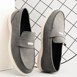 Prolific Men's Grey Loafers-picture-34